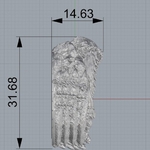  Skull ring demon ring jewelry 3d print model  3d model for 3d printers