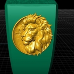  Lion ring man ring jewelry 3d print model  3d model for 3d printers