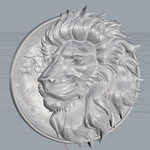  Lion ring man ring jewelry 3d print model  3d model for 3d printers