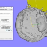 Modelo 3d de Sol y luna, hombre y mujer de la reunión colgante medallón de la joyería de la impresión 3d de la modelo para impresoras 3d