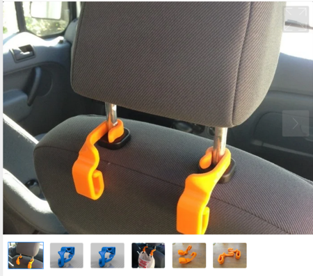 Car Seatback Trash Bag Hooks