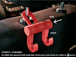  Car headrest bag hooks  3d model for 3d printers