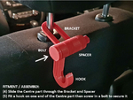  Car headrest bag hooks  3d model for 3d printers