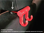  Car headrest bag hooks  3d model for 3d printers