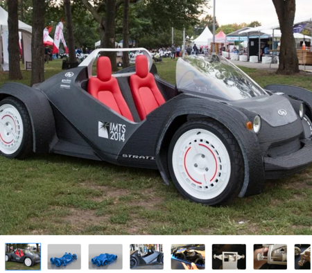 Modelo 3d de Local motors strati coche impreso en 3d para impresoras 3d