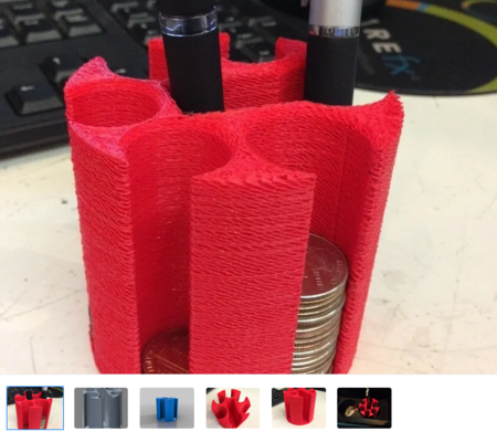 Modelo 3d de Coin organizer para el coche sostenedor de taza para impresoras 3d