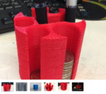  Coin organizer for car cup holder  3d model for 3d printers