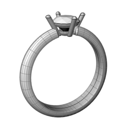 Modelo 3d de Anillo Único para impresoras 3d