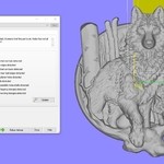 Modelo 3d de El lobo y el bebé colgante de la joyería medallón de la impresión 3d de la modelo para impresoras 3d