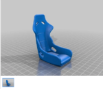 Modelo 3d de Asiento recaro para impresoras 3d