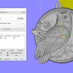  Owl pendant medallion jewelry  3d model for 3d printers