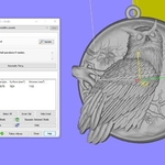 Modelo 3d de Búho colgante medallón de la joyería para impresoras 3d