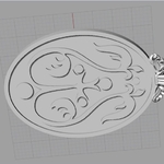  Mother mery and jesus pendant medalion jewelry  3d model for 3d printers