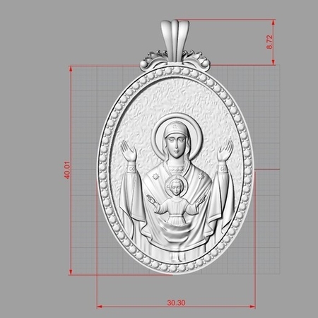 Mother mery and jesus pendant medalion jewelry