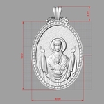  Mother mery and jesus pendant medalion jewelry  3d model for 3d printers