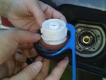 Modelo 3d de Subaru tapa de la gasolina acollador / tether para impresoras 3d