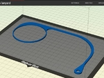 Modelo 3d de Subaru tapa de la gasolina acollador / tether para impresoras 3d