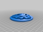  Skull vw back logo  3d model for 3d printers
