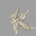  Baby angel pendant jewelry  3d model for 3d printers