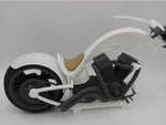  Fully printable chopper  3d model for 3d printers