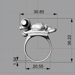 Modelo 3d de Bmw motor de anillo anillo anillo mator para impresoras 3d