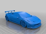 Modelo 3d de Ferrari 458 gt3 coche de carreras (2014) para impresoras 3d