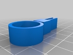  Customizable car vent sunglass holder v1.0  3d model for 3d printers