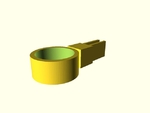  Customizable car vent sunglass holder v1.0  3d model for 3d printers