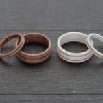  Wedding rings (alliances de mariage)  3d model for 3d printers