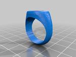 Modelo 3d de Los hombres de letras del anillo para impresoras 3d