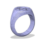 Modelo 3d de Los hombres de letras del anillo para impresoras 3d