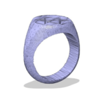  Men of letters ring  3d model for 3d printers