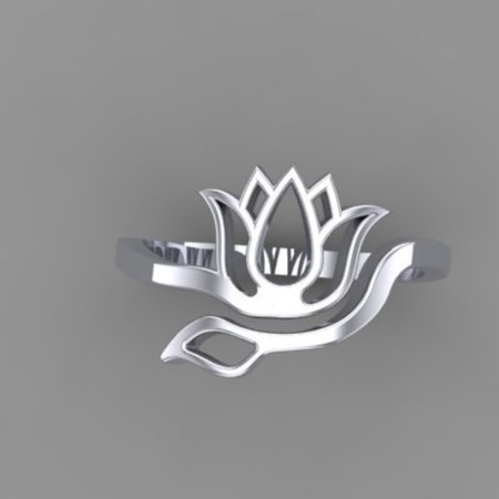 Modelo 3d de Tulip anillo br48 para impresoras 3d