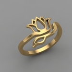 Modelo 3d de Tulip anillo br48 para impresoras 3d