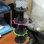 Modelo 3d de Sampler/stand con 3n3 rollos para impresoras 3d