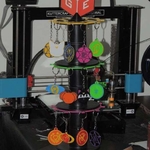  Sampler/stand with 3n3 rolls  3d model for 3d printers