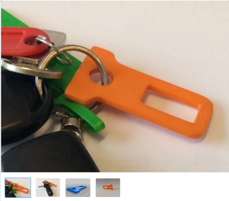 Buckle Plug Keychain