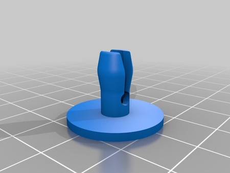  Clips peugeot 6mm  3d model for 3d printers