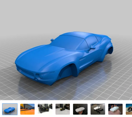  Rally fighter body  3d model for 3d printers