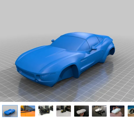 Modelo 3d de Rally fighter cuerpo para impresoras 3d