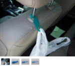  Car seatback trash bag/purse holder  3d model for 3d printers