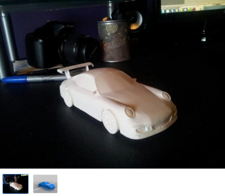  Porche 911  3d model for 3d printers