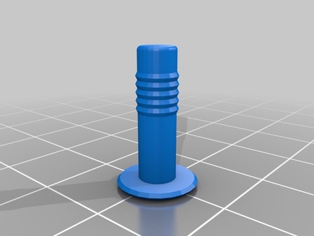  Car push pin plastic clip or rivet 8mm  3d model for 3d printers