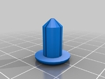  Car push pin plastic clip or rivet 8mm  3d model for 3d printers