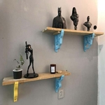  Music notes shelf brackets with pallet wood  3d model for 3d printers