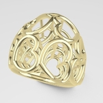 Modelo 3d de Anillos del corazón v2 para impresoras 3d