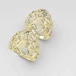 Modelo 3d de Anillos del corazón v2 para impresoras 3d