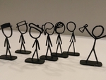 Modelo 3d de Xkcd caracteres para impresoras 3d