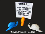  Snailz... note holders for people who are slow to get things done!   3d model for 3d printers