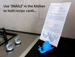  Snailz... note holders for people who are slow to get things done!   3d model for 3d printers